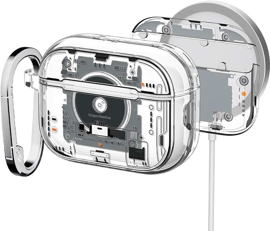 Ultra Hybrid MagFit Case Compatibel met AirPods Pro 3e Generatie (2025) - NeoOne | MagSafe-oplaadcompatibel, ingebouwde magneten, DDP-afdrukken met meegeleverde karabijnhaak - Neo One