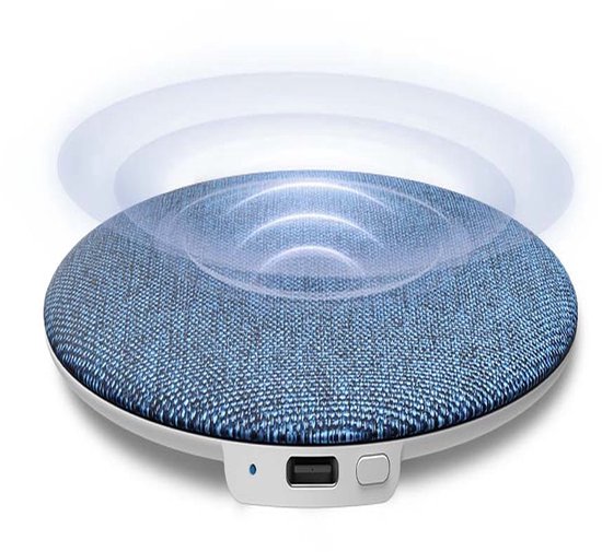 Ultradunne luidspreker voor onder het kussen, speciaal ontworpen voor tijdens het slapen, Bluetooth 5.4, Hi-Fi geluidskwaliteit, met een slaaptimer om je te helpen in slaap te vallen en te ontspannen, ultralange batterijduur van 20-48 uur, blauw. van Merkloos