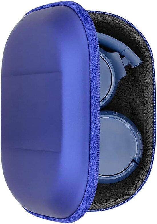 UltraShell Beschermhoes compatibel met JBL Tune 510BT, Tune 560BT, Tune 660 BTNC, Live 400BT, E45BT,reisbeschermhoes met opbergruimte (blauw)