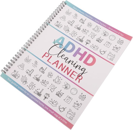Undated Cleaning Schedule Planner met Huiswerk Checklist voor Familie -vriendelijke Takenplanner voor Dagelijkse Wekelijkse Maandelijkse Organisatie van Huis Kantoor