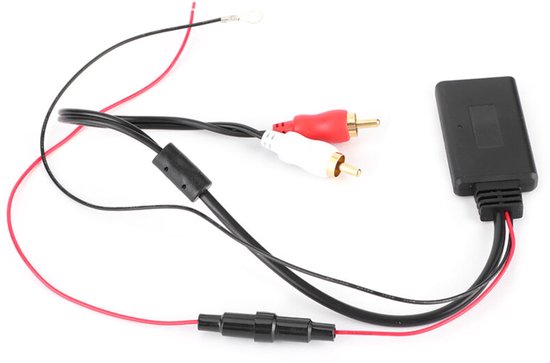 Universele Bluetooth AUX-ontvangermodule geschikt voor 2 RCA-audioadapters, geschikt voor autoaudiosystemen.
