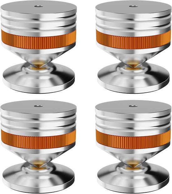 Universele Hifi Luidspreker Spikes en Isolatie Voeten - Hoogte Verstelbaar - voor Versterkers, Draaitafels en Audio Apparaten van Merkloos