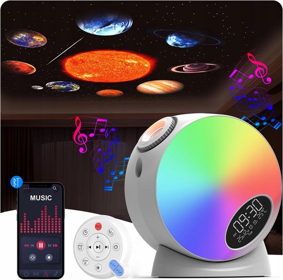 Upgrade Sterrenprojector - 13-in-1 Galaxy Lamp met Bluetooth Speaker & Slaapgeluiden van Merkloos