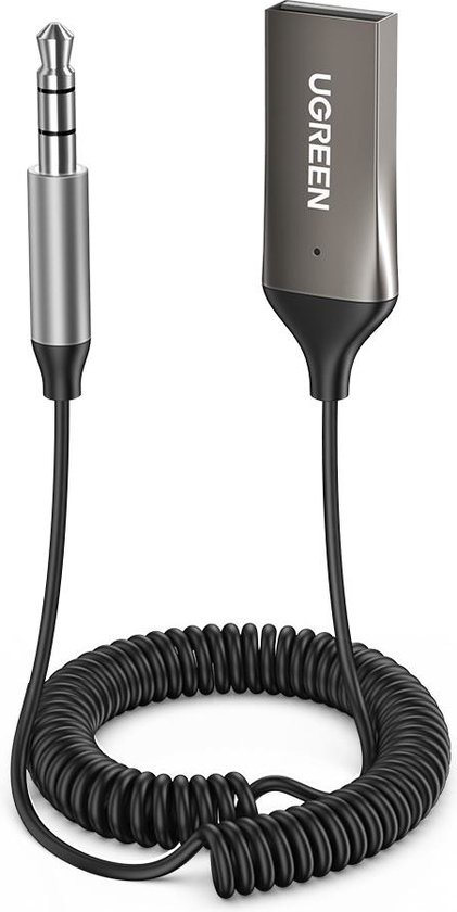 USB 2.0 naar 3.5mm jack bluetooth adapter - BT 5.0 - Ingebouwde microfoon van Baseus