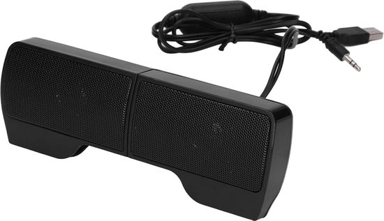 USB-aangedreven Laptopluidsprekers met Schermclip - HiFi Stereo Soundbar - USB-computerluidsprekers voor Monitor Notebook Tablets TV - Content in toevoegen .