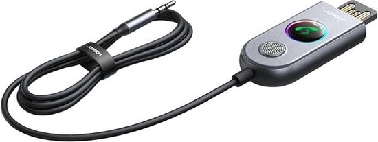 USB Bluetooth Aux Receiver Ontvanger - Auto - carkit Bluetooth 5.3 Zender - draadloos ontvanger Transmitter luister draadloos naar muziek - Kabel - Handsfree bellen telefoon aan uit knop microfoon van Maxxter