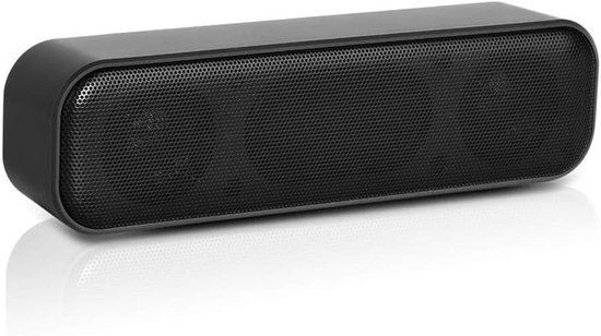 USB Computer Speaker - Soundbar Mini - Muziek Films Games - Dubbele Subwoofers - 21 x 7 x 7 cm