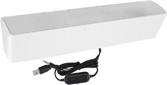 USB Geluidbar - Stereo Muziekspeler - Desktop Geluid - 3D Surround Geluid - 32 Centimeter - Zwart