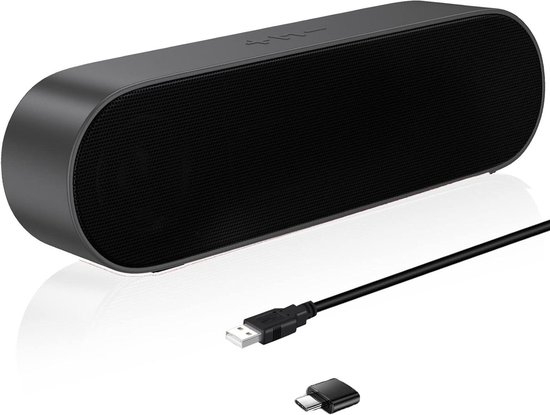 USB Luidspreker Soundbar - Mini Soundbar Computer Speaker - Muziek Luisteren - Geïntegreerd Ontwerp
