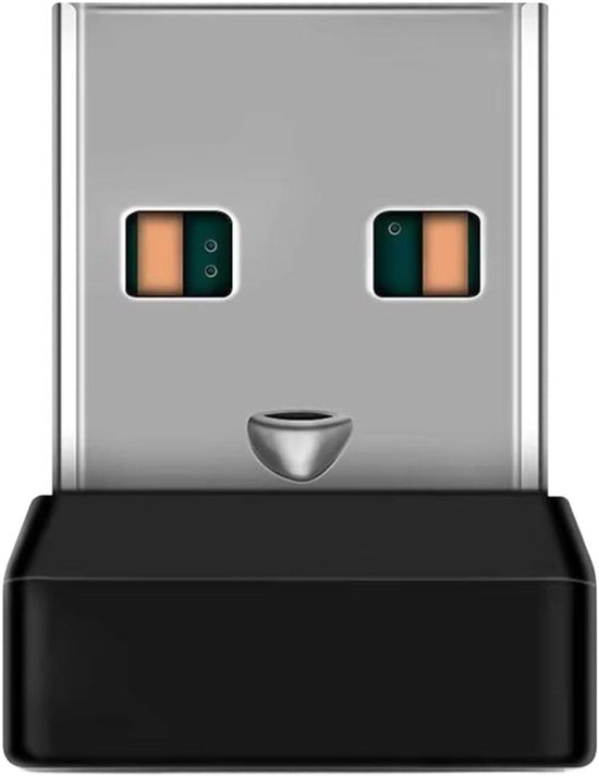 USB-ontvanger - Draadloze dongle | ABS Plug Play-toetsenbordadapter, signaalzender met één kanaal voor laptop, pc, reizen, vergaderruimte, multimedia, werkplek en thuisgebruik