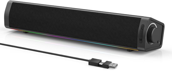 USB Powered Gaming Soundbar met LED Verlichting