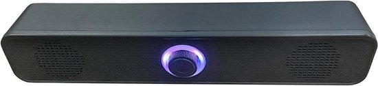 USB Soundbar - Stereo Luidspreker - Verrijk Je Geluid - Verbeterde Bas - 32 cm Breed - Zwart