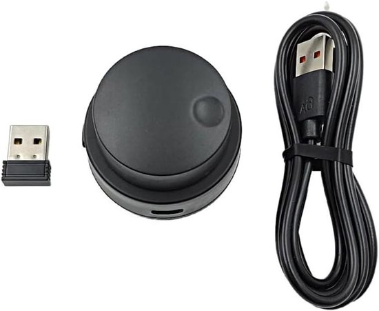 USB Volume Controller - Instelbare Knop - Audio Bediening - Draadloos Bluetooth 2.4G - 10 x 8 x 5 cm