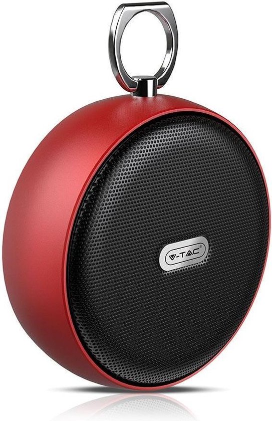 V-tac VT-6211 Portable bluetooth speaker - compact - rood van V-tac