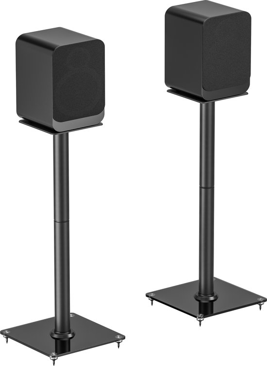VDD Gaming Speaker Standaard - Universele Speaker Standaard - Vloerstandaard - Luidspreker Standaard - set van 2 stuks - 76.5 cm hoog - 25 kg belastbaar van VDD Gaming