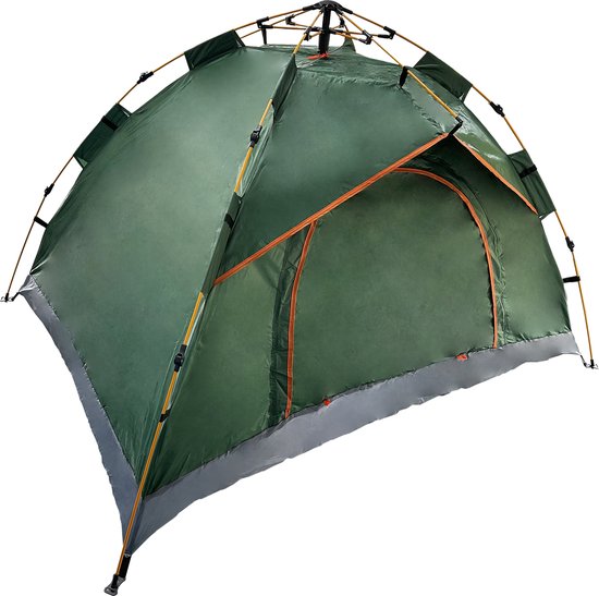 VDD - pop up tent - popup tent - pop up tent 2 persoons - tent - pop up tent 3 persoons - pop up tent waterdicht - 200x150x110 - 2 tot 3 personen - groen van Merkloos