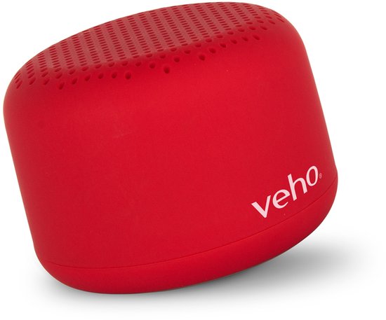 Veho M3 Draagbare Oplaadbare Draadloze Bluetooth-luidspreker 3 Watt - Rood van Merkloos
