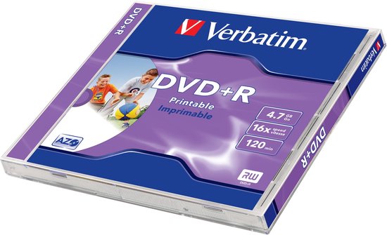 Verbatim DVD+R Printable 4,7 GB 1 stuk(s)