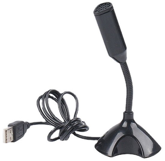 Verstelbare Ophalsboet Mini voor Laptop/Desktop Computers PC Microfoon, Plug and Play, Driver-Vrije Bureau Microfoon, Opnames, Spellen, Streaming, Podcasts. (3.5MM)