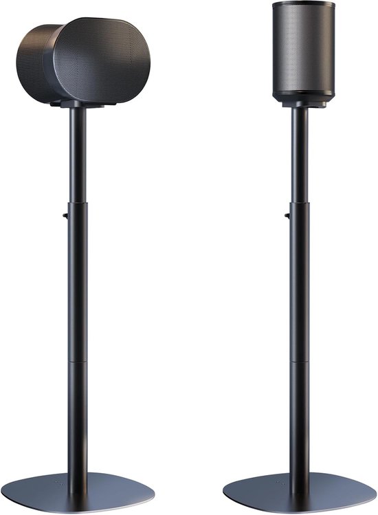 Verstelbare Speaker Standaards voor Sonos Era 100 SL, Era 100 en Era 300 met Hoogte-instelling voor Optimale Geluidskwaliteit en Stabiliteit