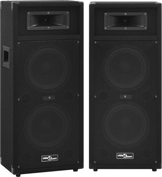 vidaXL - Hifi-podiumluidsprekers - 2 - st - passief - professioneel - 1000 - W - zwart