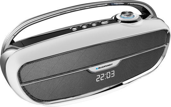 Vintage Bluetooth Speaker with Subwoofer White van Vintage