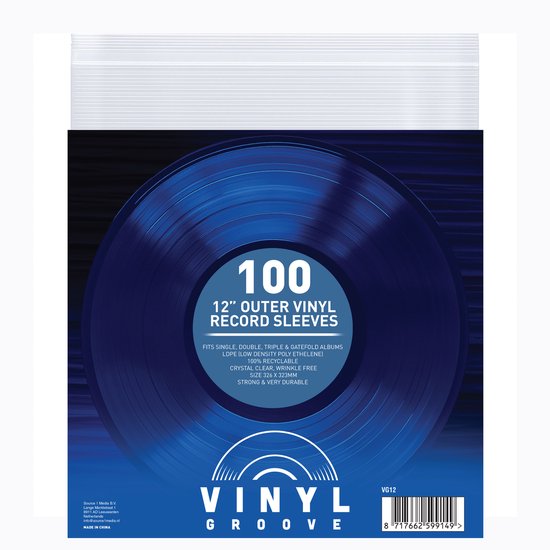 Vinyl Groove - 12” Outer Vinyl Record Album Sleeves 100 pcs / pack