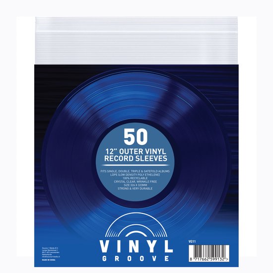 Vinyl Groove - 12” Outer Vinyl Record Album Sleeves 50 pcs / pack