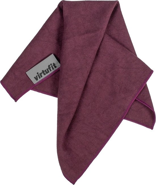 VirtuFit Premium Yoga Handdoek - Absorberend - Microvezel - 76 x 51 cm - Mulberry van VirtuFit