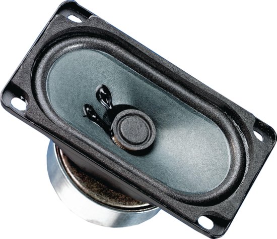 Visaton SC 5.9 - 8 Ohm 3.5 inch 9 cm Breedband-luidspreker 10 W 8 Ω Zwart Ovaal, Magnetisch afgeschermd