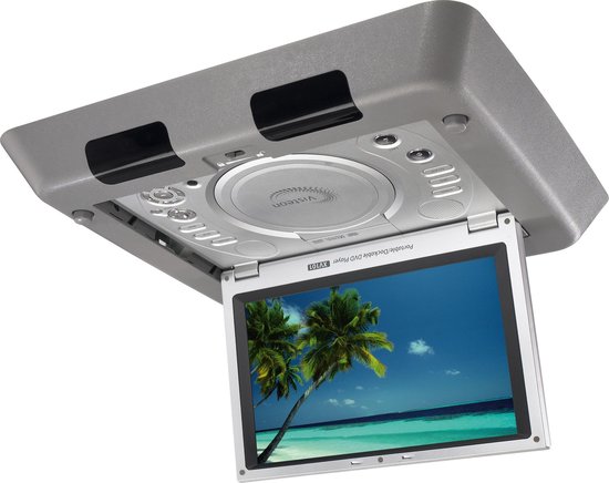 Visteon 10” Draagbare DVD-speler voor Auto | Dakmontage | Oplaadbare & Uitneembare Multimedia Speler voor Onderweg