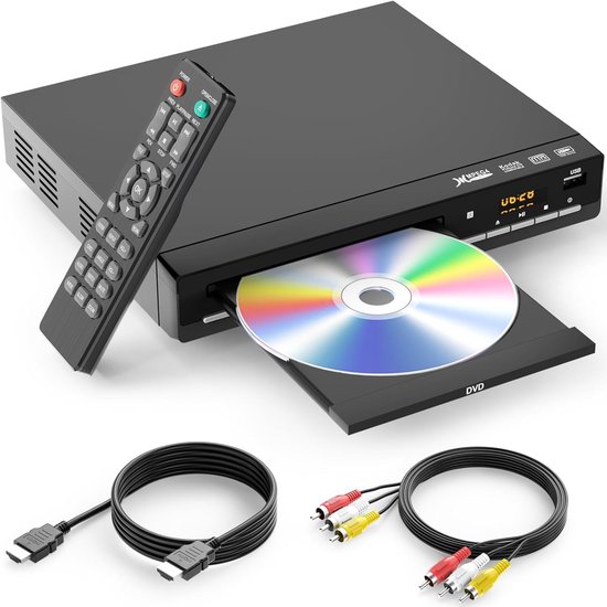 Vizual DVD Speler met HDMI - Simpele bediening - Full HD 1080P - Regiovrij - USB - Inclusief Afstandsbediening - CD & DVD Speler