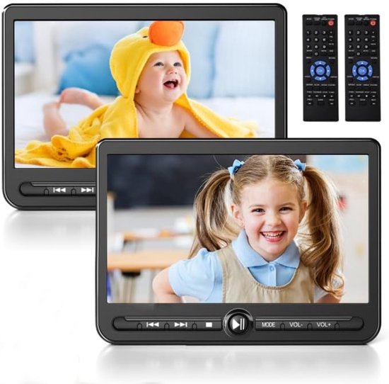 VLSelect® DVD Speler Auto - Draagbare DVD Speler - Portable DVD Speler - 10,5 Inch