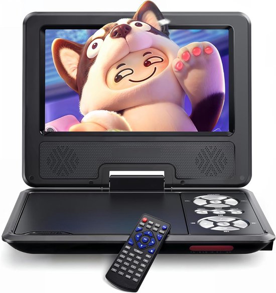 VLSelect® DVD Speler Auto - Draagbare DVD Speler - Portable DVD Speler - 9,5 Inch