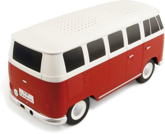 Volkswagen VW T1 Bus Speaker Met Bluetooth Rood/Wit van Volkswagen
