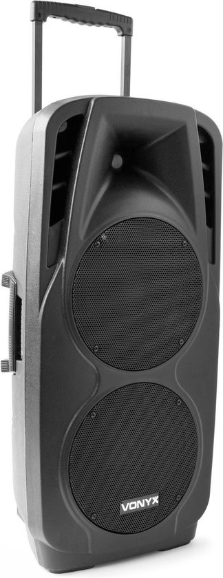 Vonyx SPX-PA9210 mobiele speaker 2x 10 1000W op accu van Vonyx