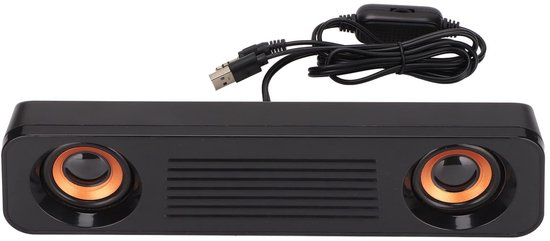 VT Goods - Computerluidsprekers - Draagbare Mini-soundbar - Hifi 360° Stereo-subwoofer - USB Voeding - Desktopluidspreker - Geschikt voor Pc-tablets.. van Merkloos