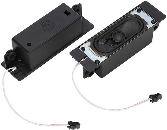 Vt products - TV Luidspreker - Geluidsversterkers - Compact en krachtig - Zwart - Vervanging voor LCD TV - Ideaal voor reclame spelers - 2 stuks van Merkloos