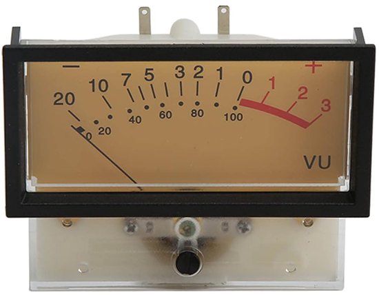 VU-audiometer met LED-achtergrondverlichting, Zeer Nauwkeurige Eindversterkermeter voor Doe-het-zelvers, Auto-audiotransformaties