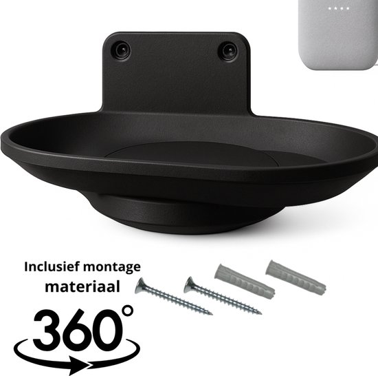 Wall Mount – Premium 360 graden draaien Geschikt voor Google Nest Audio – Houder voor Speaker – Zwart van Merkloos