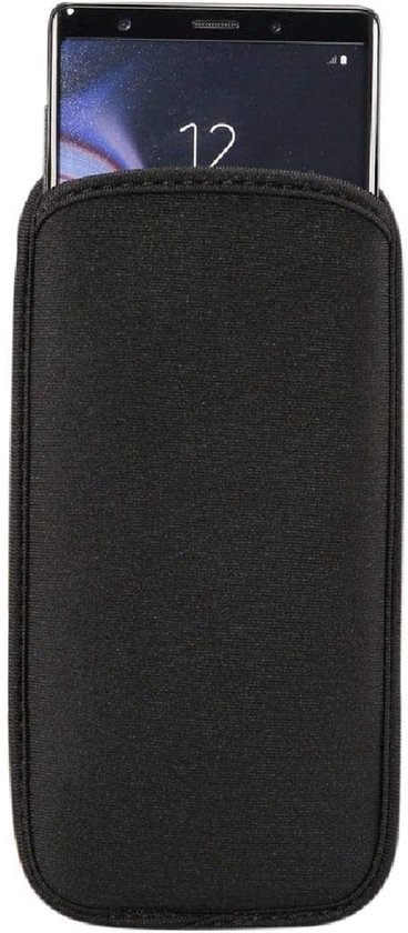 Waterdichte en schokbestendige neopreen sokhoes, slanke draagtas, zachte etui voor highSCREEN EXPANSE (2018) - zwart