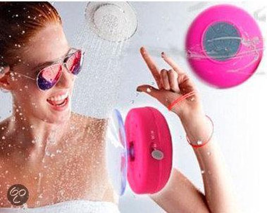 Waterproof Bluetooth Shower en Auto Speaker (Roze) van Merkloos