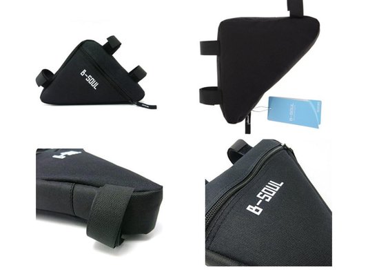 Waterproof Fiets Frame Tasje - Racefiets frametas - Fietstas Fietsframe Wielrennen - Driehoek Opberghoes - B-Soul (Zwart) - Waterafstotend van B-Soul