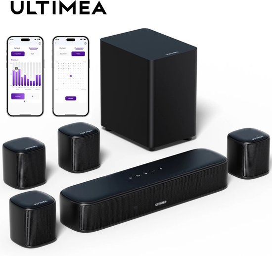 Waves - Soundbar - Soundbars voor tv - Soundbars - Surround set home cinema - Soundbar met subwoofer - 330 Watt - van Merkloos