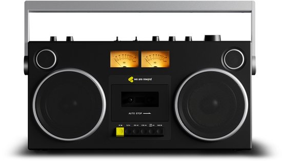 We Are Rewind GB-001 Curtis, draagbare Bluetooth-luidspreker met cassettespeler van Merkloos