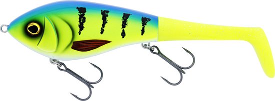 Westin Swim Tail 12cm 62gr Suspending Striped Bluegrass 1 body 2 tails van Westin