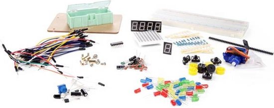 Whadda Diy-starterkit Voor Arduino Staal Grijs/zwart 165-delig van Whadda
