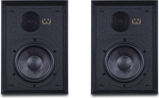 Wharfedale Denton 85th Anniversary – Heritage luidspreker – Moderne geluidskwaliteit – Tijdloos ontwerp - Zwart (per paar - 2 stuks) van Wharfedale