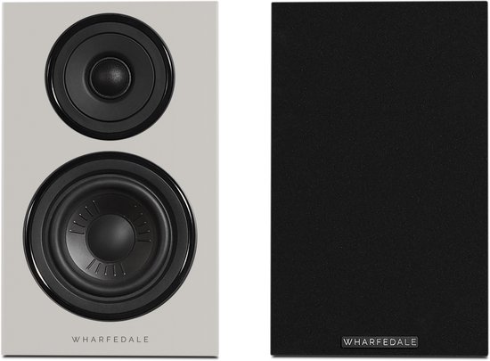 Wharfedale Diamond 12.0i Boekenplank Speaker – Heldere Middentonen – 2-weg – 100mm Driver – 55Hz-20kHz – Passieve Speaker – Grijs van Merkloos