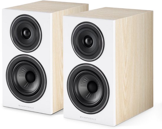 Wharfedale Diamond 12.1 Boekenplank Speakers – Stereo Hifi Set – Compact Formaat – 2-weg Luidsprekers – Passieve Speakers – Licht Eiken van Merkloos